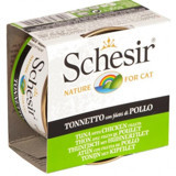 Schesir Sebzeli Tavuklu ve Ton Balıklı Yetişkin Yaş Kedi Maması 85 gr
