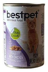 Bestpet Tavuklu Jöleli Yavru Yaş Kedi Maması 400 gr