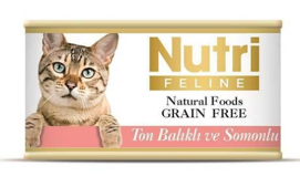 Nutri Feline Somonlu Ton Balıklı Yetişkin Yaş Kedi Maması 85 gr