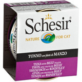 Schesir Sığır Etli Ton Balıklı Jöleli Yetişkin Yaş Kedi Maması 85 gr