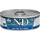 N&D Ocean Morina Karidesli Balıklı Yetişkin Yaş Kedi Maması 80 gr