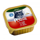 Plaisir Adult Sığır Etli Yetişkin Yaş Kedi Maması 100 gr