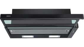 Bosch DFT63CA61T Bacalı Sürgülü Tek Motorlu Siyah Aspiratör
