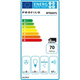Profilo ATT6A371 Bacalı Sürgülü Tek Motorlu İnox Aspiratör