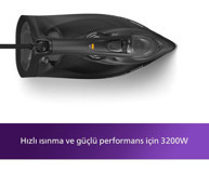 Philips Azur 7500 Series DST7511/80 3200 W Seramik Tabanlı Yatay Şok Buharlı Ütü