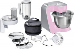 Bosch MUM58K20 Doğrayıcılı Rendeli Çırpıcılı 1000 W Pembe Mutfak Robotu