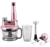 Karaca Flamingo Doğrayıcılı Rendeli Çırpıcılı 1500 W Mutfak Robotu Rosegold