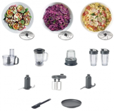 Kenwood FDM316SS Doğrayıcılı Rendeli Çırpıcılı 800 W Gri Mutfak Robotu