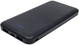 Dexim TB-10 10000 mAh Hızlı Şarj USB & Type C Çoklu Kablolu Powerbank Siyah