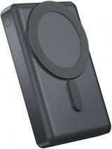 Wiwu JC-20 10000 mAh Hızlı Şarj Mıknatıslı USB & Type C Kablolu Powerbank Siyah