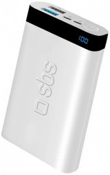 SBS 79744 10000 mAh Hızlı Şarj Dijital Göstergeli USB & Type C Kablolu Powerbank