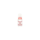 Wee Baby 770 Cam Gaz Yapmayan Antikolik Kulpsuz Desenli Pembe Yuvarlak Uçlu Bebek Biberon 120 ml