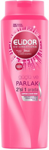 Elidor Güçlü ve Parlak Tüm Saçlar İçin Kremli 2 si Bir Arada Şampuan 550 ml