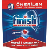 Finish Hepsi 1 Arada Max Tablet Bulaşık Makinesi Deterjanı 22 Adet