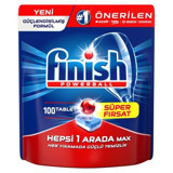 Finish Hepsi 1 Arada Max Tablet Bulaşık Makinesi Deterjanı 100 Adet