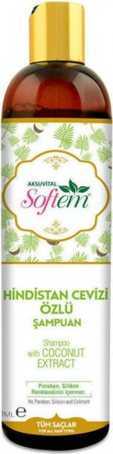 Softem Tüm Saçlar İçin Hindistan Cevizli Parabensiz Şampuan 400 ml
