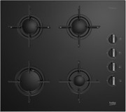 Beko BOCD T 6010 ES Siyah Cam 4 Gözlü Doğalgazlı Ankastre Ocak