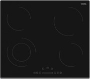 Vestel AO-6370 S Vitroseramik 4 Gözlü Dokunmatik Elektrikli Ankastre Siyah Ocak