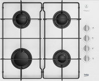 Beko BOCD D 6511 EKB Beyaz Cam 4 Gözlü Doğalgazlı Ankastre Ocak