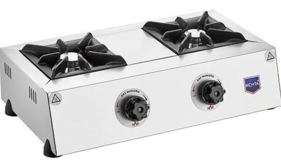 Remta Paslanmaz Çelik 2 Gözlü Doğalgazlı Set Üstü Inox Ocak