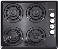 Luxell M6-40 BF Emaye 4 Gözlü Doğalgazlı Ankastre Siyah Ocak
