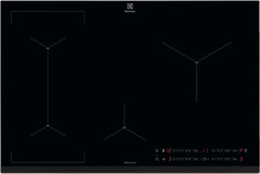 Electrolux EIS82441 Siyah Cam 4 Gözlü Dokunmatik İndüksiyonlu Ankastre Ocak