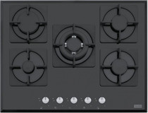 Franke FHNS 705 4G TC BK C Wok Gözlü Siyah Cam 5 Gözlü Doğalgazlı Ankastre Ocak