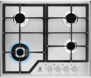 Electrolux EGS6436SX 4 Gözlü Paslanmaz Çelik Wok Gözlü Doğalgazlı Ankastre Inox Ocak