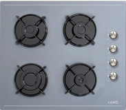 Luno LC5335S01 Gri Cam 4 Gözlü Doğalgazlı Ankastre Ocak