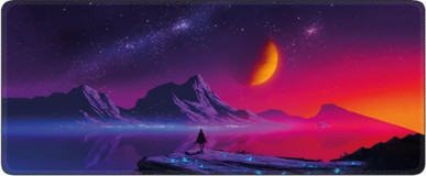 Xrades Mor Uzay 90 × 40 cm XXL Çok Renkli Gaming Mousepad