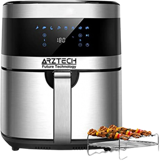 Arztech AF-7505 Airfryer 6.5 lt Tek Hazneli Izgara Yapan Led Ekranlı Yağsız Sıcak Hava Fritözü Inox