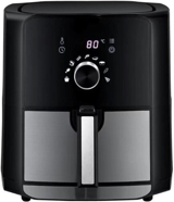 Dalle DL- AF558T2 XL Airfryer 5.5 lt Tek Hazneli Yağsız Sıcak Hava Fritözü Gümüş