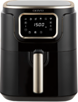 Onvo OVFRY04 Airfryer 5.5 lt Tek Hazneli Led Ekranlı Yağsız Sıcak Hava Fritözü Siyah