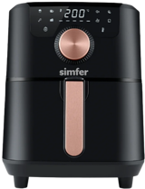 Simfer SK-6702 Smart Airfryer 5 lt Tek Hazneli Yağsız Sıcak Hava Fritözü Siyah