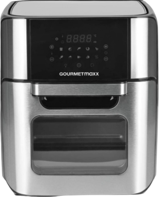 Gourmet Maxx Dijital XXL Airfryer 12 lt Tek Hazneli Izgara Yapan Led Ekranlı Yağsız Sıcak Hava Fritözü Gümüş