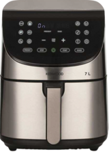 Kenwood HFM80.000SS XXXL Airfryer 7 lt Tek Hazneli Yağsız Sıcak Hava Fritözü Inox