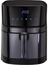 Trident TAF-506 Airfryer 6 lt Tek Hazneli Yağsız Sıcak Hava Fritözü Siyah