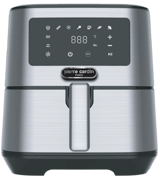 Pierre Cardin Airfryer 5.5 lt Tek Hazneli Yağsız Sıcak Hava Fritözü Gümüş