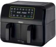 Ariete Dual 4623 Airfryer 8 lt İki Hazneli Led Ekranlı Yağsız Sıcak Hava Fritözü Siyah