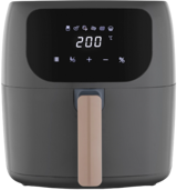 Fakir Easy Chefry Airfryer 4 lt Tek Hazneli Yağsız Sıcak Hava Fritözü Gri