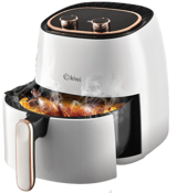 Kiwi KAF 5535 Airfryer 5 lt Tek Hazneli Yağsız Sıcak Hava Fritözü Beyaz