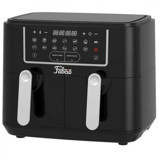 Fabcio Duo Airfryer 4.5 lt İki Hazneli Led Ekranlı Yağsız Sıcak Hava Fritözü Siyah