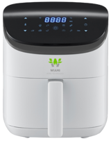 Wiami Airfryer 3.5 lt Tek Hazneli Led Ekranlı Yağsız Sıcak Hava Fritözü Beyaz