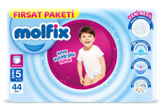 Molfix Junior 5 Numara Bebek Bezi 44 Adet