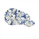 Jumbo Leaf 24 Parça 6 Kişilik Desenli Stoneware Yuvarlak Yemek Takımı