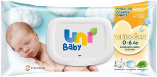 Uni Baby Yenidoğan Antibakteriyel 40 Yaprak Islak Mendil