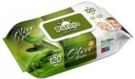 Pafilya Zeytin Kokulu Antibakteriyel 120 Yaprak Islak Mendil