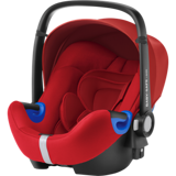 Britax Römer Baby Safe Emniyet Kemeri-Isofix Adac Sertifikalı Yatabilen Yükseklik Ayarlı Çift Yönlü Oto Koltuğu Kırmızı