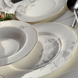 Aryıldız AR 30013 84 Parça 12 Kişilik Desenli Bone Yuvarlak Yemek Takımı