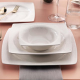 Schafer Beth BYZ04 56 Parça 12 Kişilik Desenli Porselen Kare Yemek Takımı